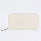 Hermes Azap Long Classic Machete Vaux Epson Off White Wallet Silver