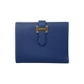 Hermes Bifold Wallet Bearn Compact Cc7 U Epson Navy