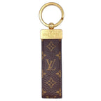 Louis Vuitton Monogram Porte Cles Dragonne Brown Charm Gold — view 2