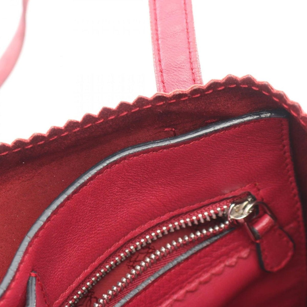 Loewe Tote Anagram Ribbon Motif Nappa Leather Limited Red — view 9