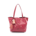 Loewe Tote Anagram Ribbon Motif Nappa Leather Limited Red