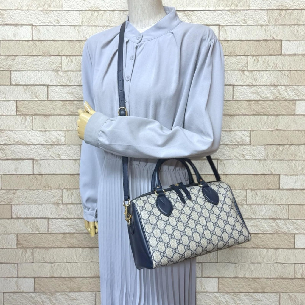 Gucci GG Supreme Boston Bag Canvas Beige — view 2