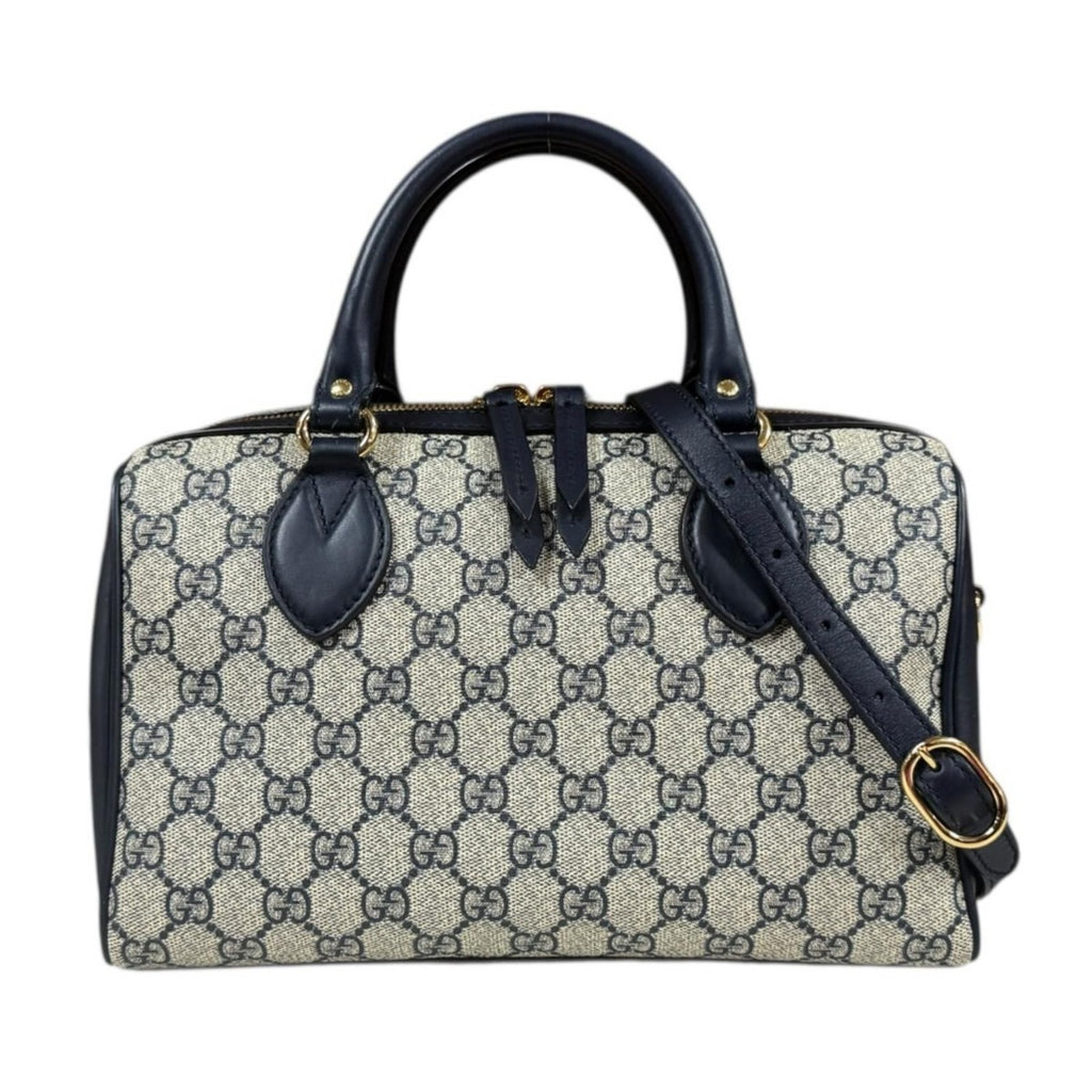 Gucci GG Supreme Boston Bag Canvas Beige
