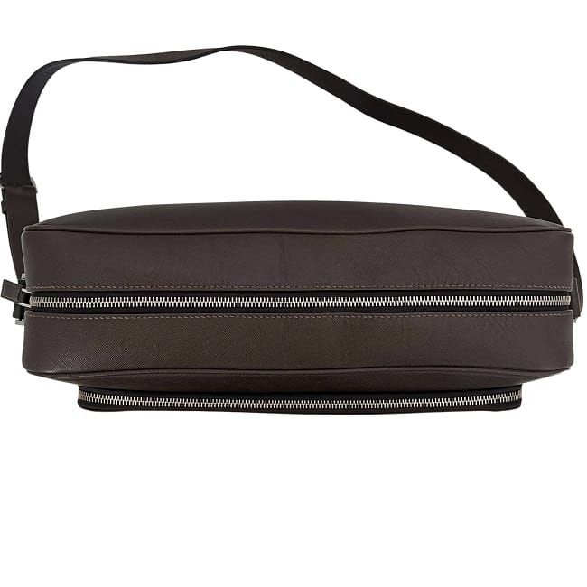 Prada Messenger Bag Brown Shoulder Saffiano — view 6