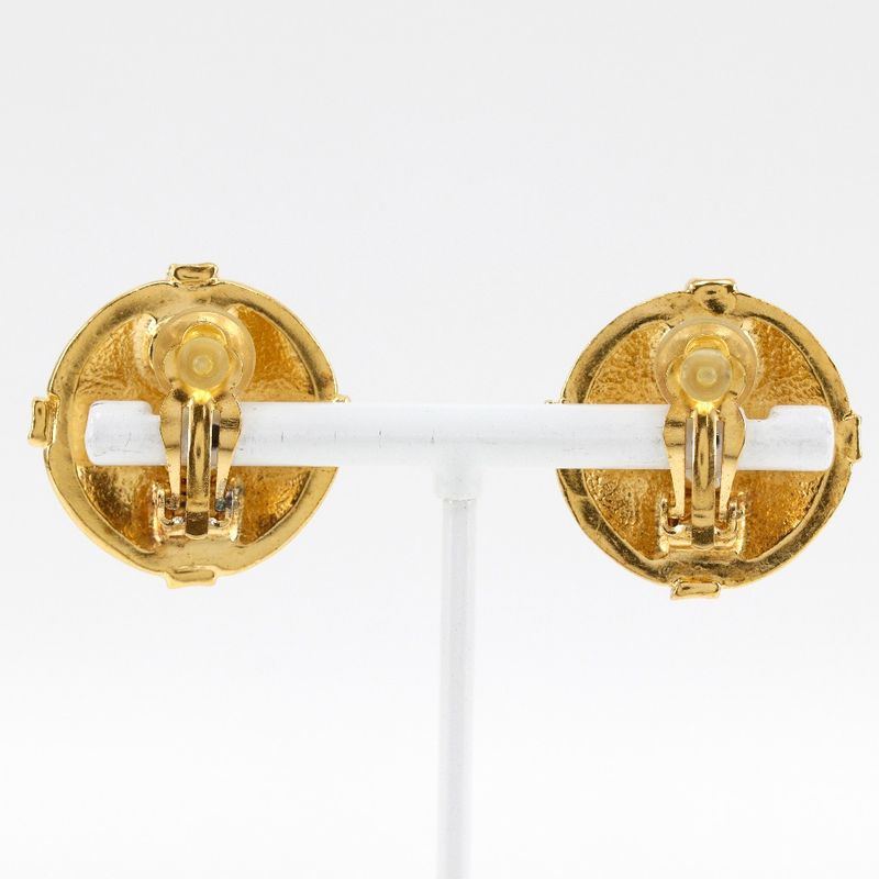Chanel Coco Mark Vintage Gold Plated 97 a 20.2 g Earrings — view 4