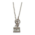 Hermes Amulet Kelly B00 Necklace Silver 925