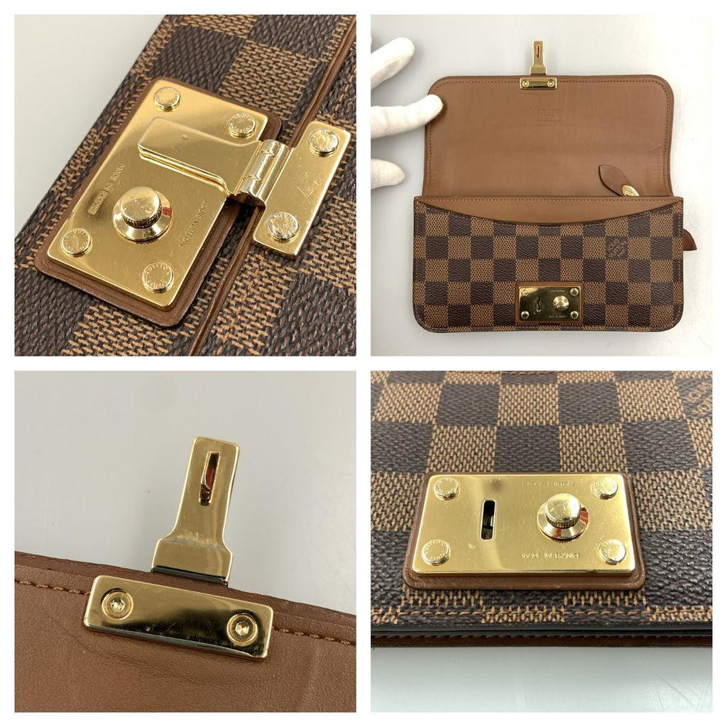 Louis Vuitton Damier Portefeuille Ascot Long Wallet Brown — view 4