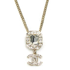 Chanel Crystal Embellished Gold-Tone Necklace — view 2