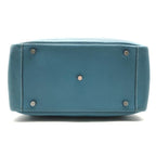 Hermes Lindy 30 2-Way Bag Taurillon Clemence Blue Jean Ladie Jeans — view 3