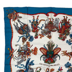 Hermes Scarf Silk Carre 90 les Feres du Roi Soleil Celebration of the Sun King — view 2