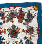 Hermes Scarf Silk Carre 90 les Feres du Roi Soleil Celebration of the Sun King — view 3