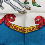 Hermes Scarf Silk Carre 90 les Feres du Roi Soleil Celebration of the Sun King — view 7