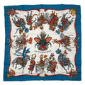 Hermes Scarf Silk Carre 90 les Feres du Roi Soleil Celebration of the Sun King