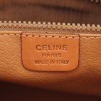 Celine Clutch Macadam Dark Brown Canvas Leather — view 4