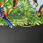 Hermes Carre 90 Sichuan Silk Scarf Black — view 9