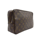 Louis Vuitton Trousse Toilette 28 Monogram Brown Cosmetic Pouch Gold — view 2