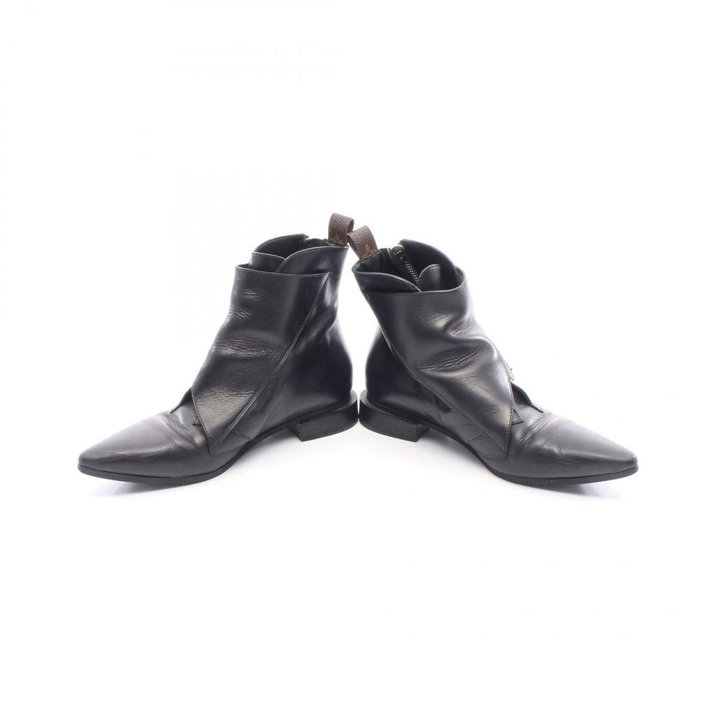 Louis Vuitton Boots Jumble Line Leather Canvas Shoes Short — view 3