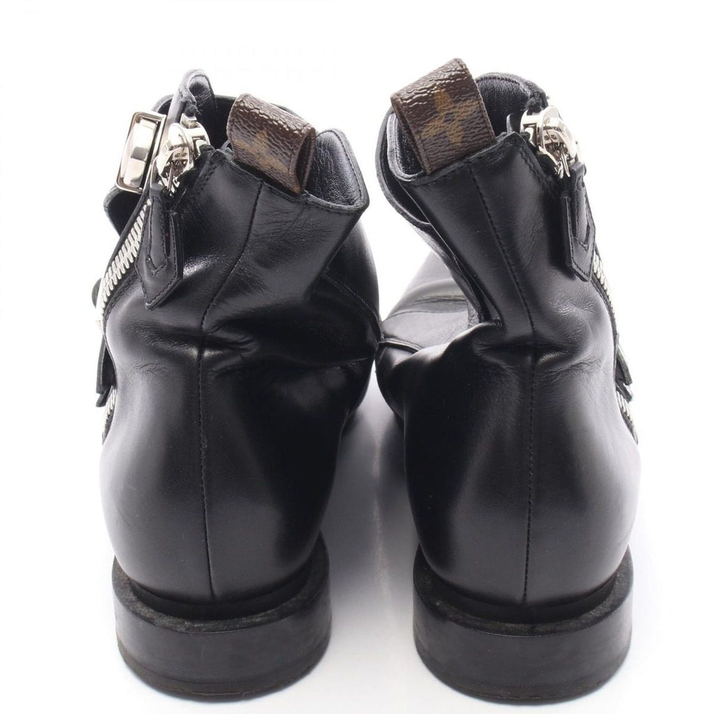 Louis Vuitton Boots Jumble Line Leather Canvas Shoes Short — view 7