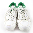 Louis Vuitton Charlie Line LV Logo Leather Low Cut Sneakers White Green 37 Made — view 3