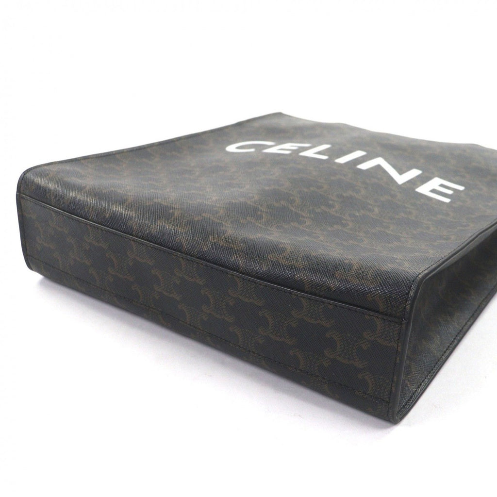 Celine Vertical Cover Triomphe Canvas Leather Logo Print 2-Way — view 5
