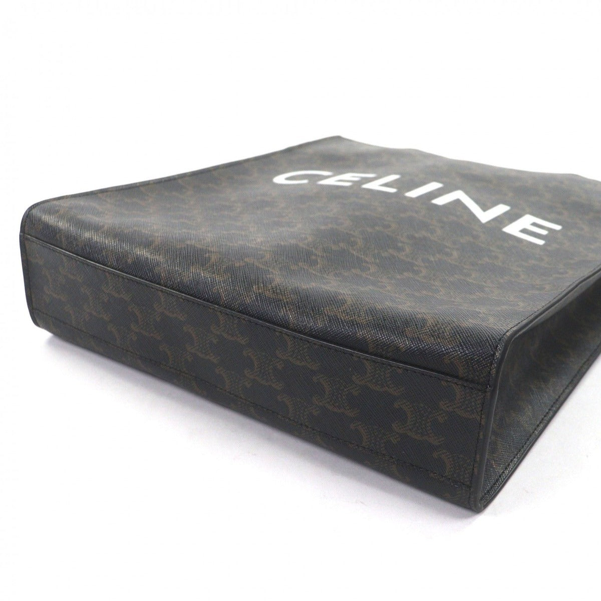 Celine Vertical Cover Triomphe Canvas Leather Logo Print 2-Way — view 5