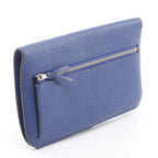 Hermes Bifold Wallet Dogon Long Blue Electric Leather — view 2