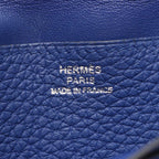 Hermes Bifold Wallet Dogon Long Blue Electric Leather — view 4
