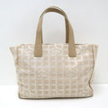 Chanel New Travel Canvas Leather Pink Beige