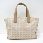 Chanel New Travel Canvas Leather Pink Beige