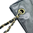 Chanel Quilted Chain Shoulder Bag Black 1877 — view 8