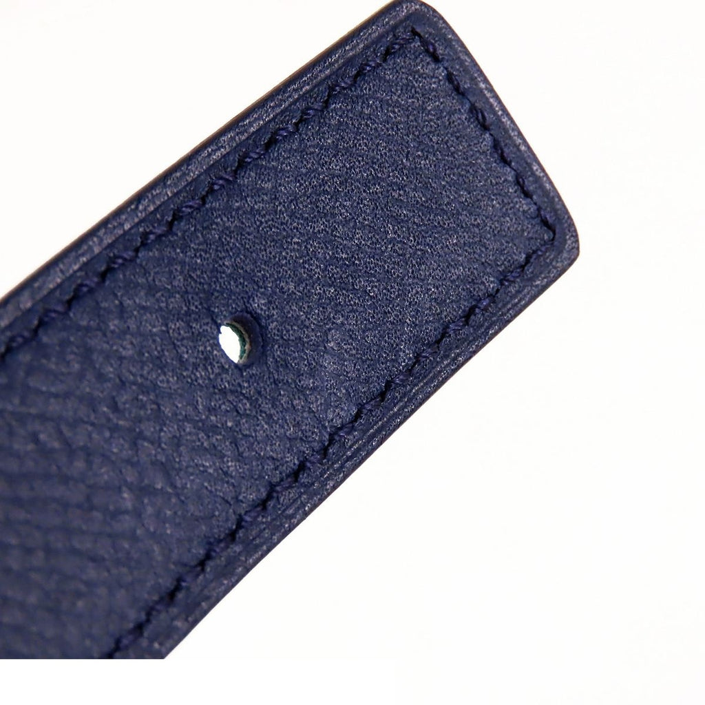 Hermes Constance Mini Belt Malachite Blue Ankle Silver Swift Epsom Reversible — view 7