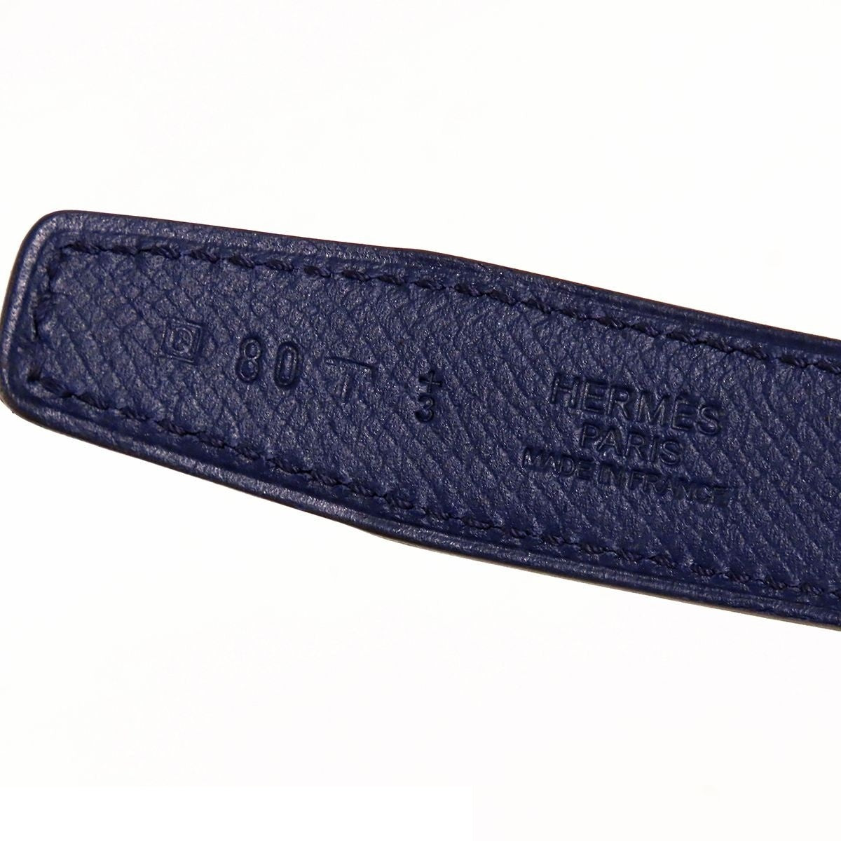 Hermes Constance Mini Belt Malachite Blue Ankle Silver Swift Epsom Reversible — view 8
