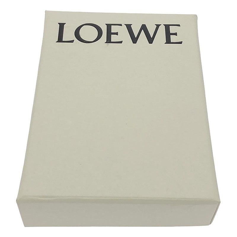 Loewe Small Vertical Leather Anagram Compact Wallet Purse Grey — view 6