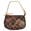 Louis Vuitton Handbag Mini Pochette Accessoire Damier Canvas Ebene Brown
