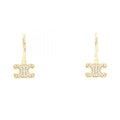 Celine Earrings Triomphe 460 Gc6 Bzi35 or Gold GP