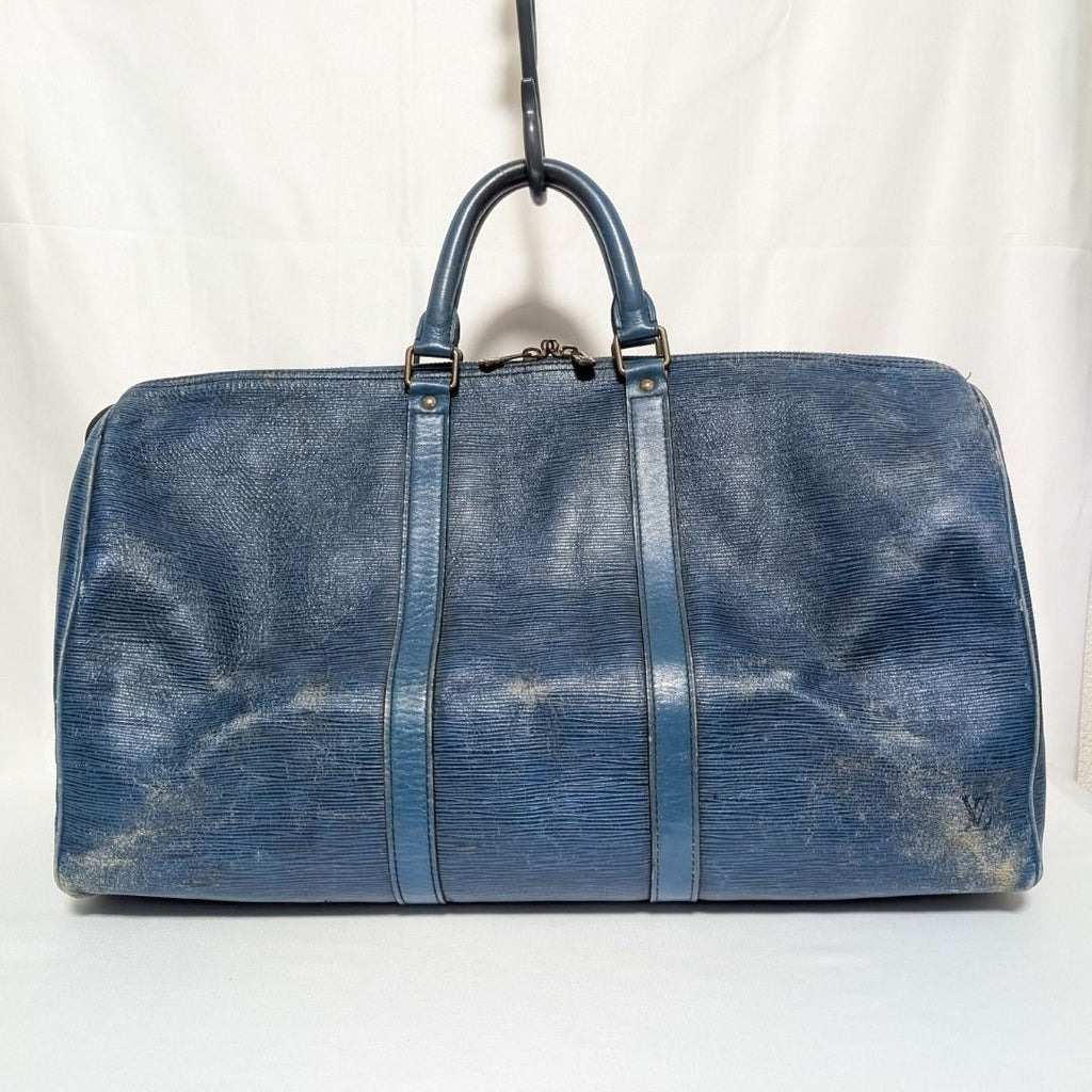 Louis Vuitton Keepall 50 Epi Toledo Blue Boston Bag