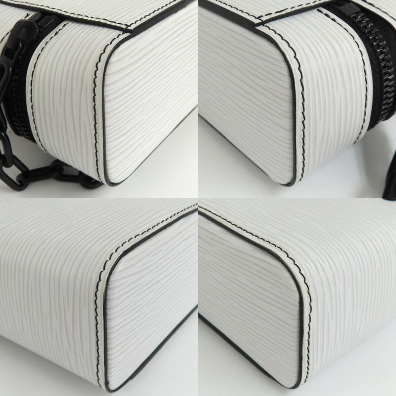 Louis Vuitton Phone Box Epi Bron White Shoulder Bag Black — view 9