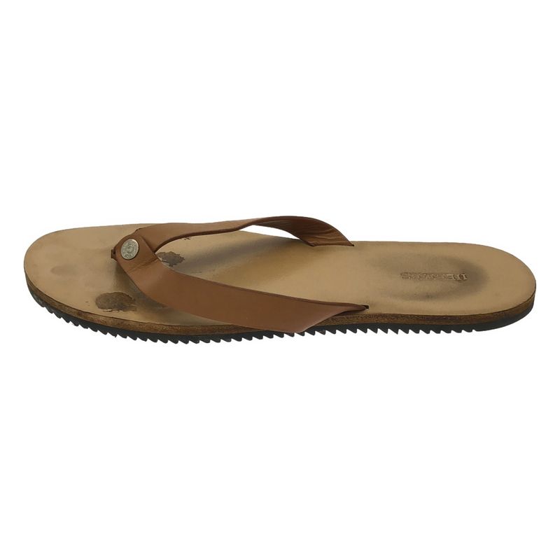 Hermes Estival Thong Leather Flip Flops Brown 42 — view 2