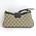 Gucci Padlock Small Shoulder Bag Black GG Supreme Canvas — view 3