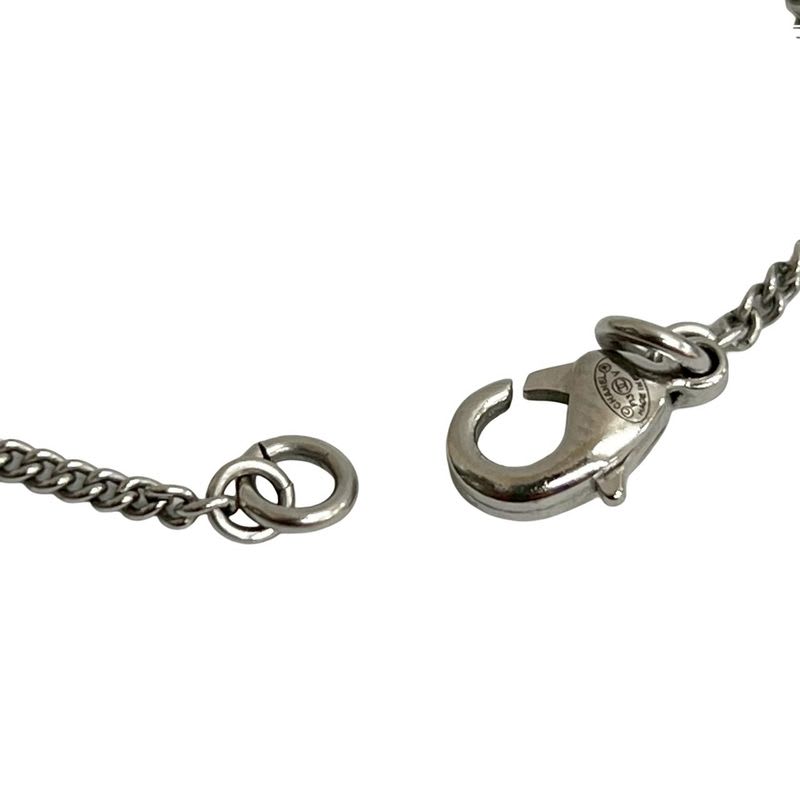 Chanel Coco Mark Metal Rhinestone Chain Necklace Pendant 13FV — view 4