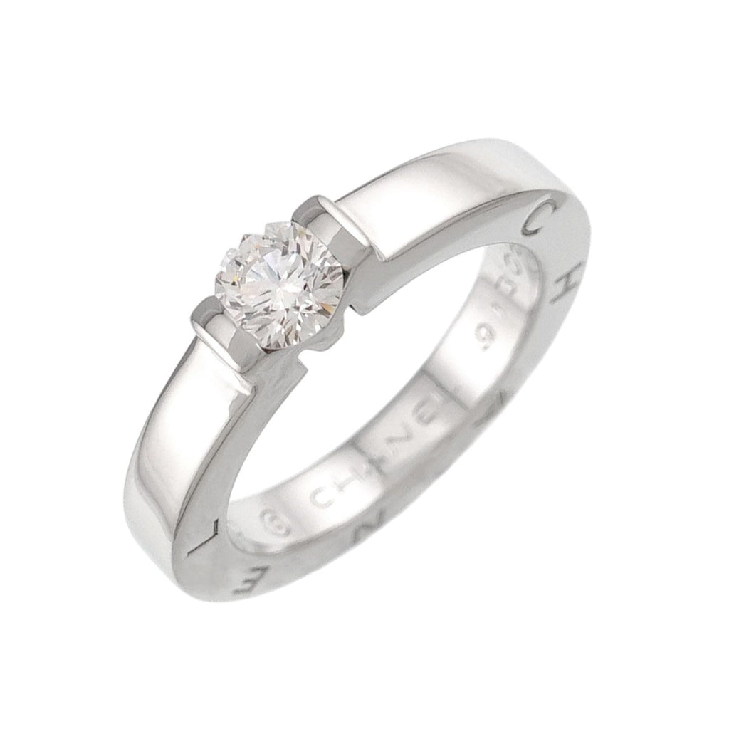 Chanel Diamond Ring Pt Platinum