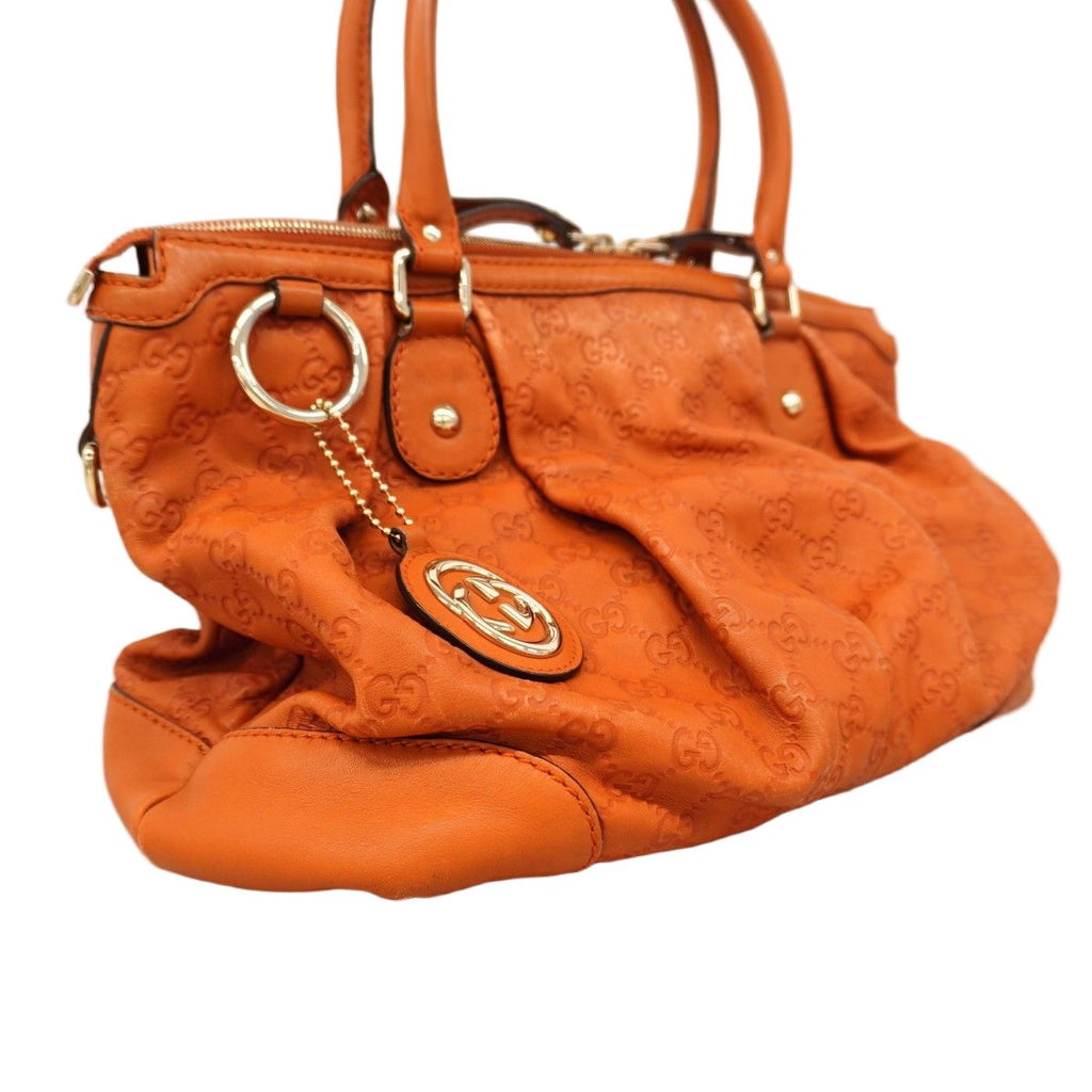 Gucci Tote Guccissima Leather Orange Champagne Gold 2-Way — view 2
