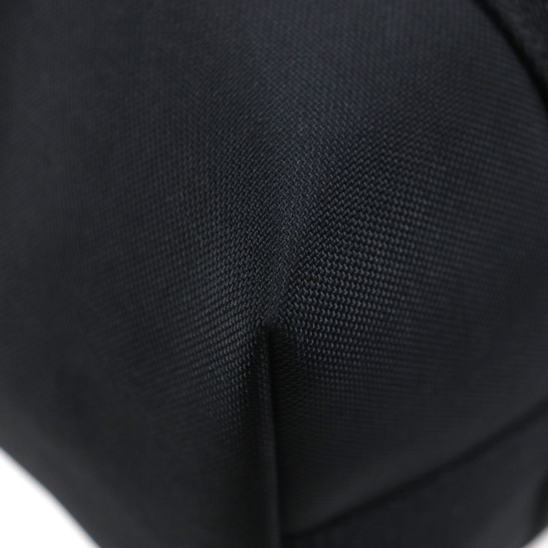 Celine 11008 Trekking Vertical Cabas Nylon Tote Bag With Logo Pouch Black — view 5