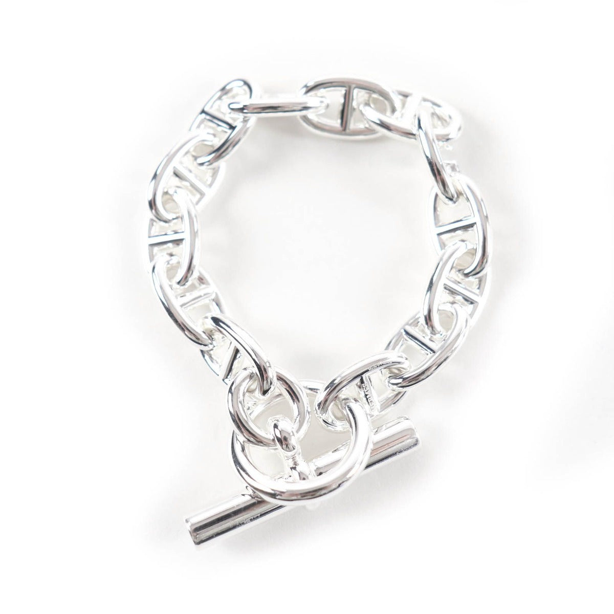 Hermes Chaine D'ancre MM 13 Links Bracelet Silver — view 2