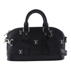 Louis Vuitton Alma East West 2-Way Shoulder Calf Black Handbag