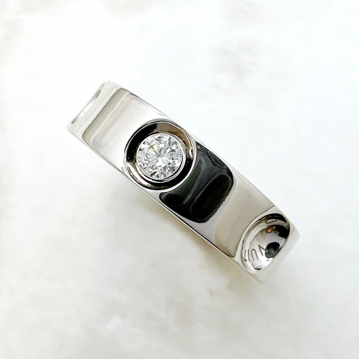 Louis Vuitton Petite Bag Empreinte Diamond White Gold Ring 49 No 9 — view 2