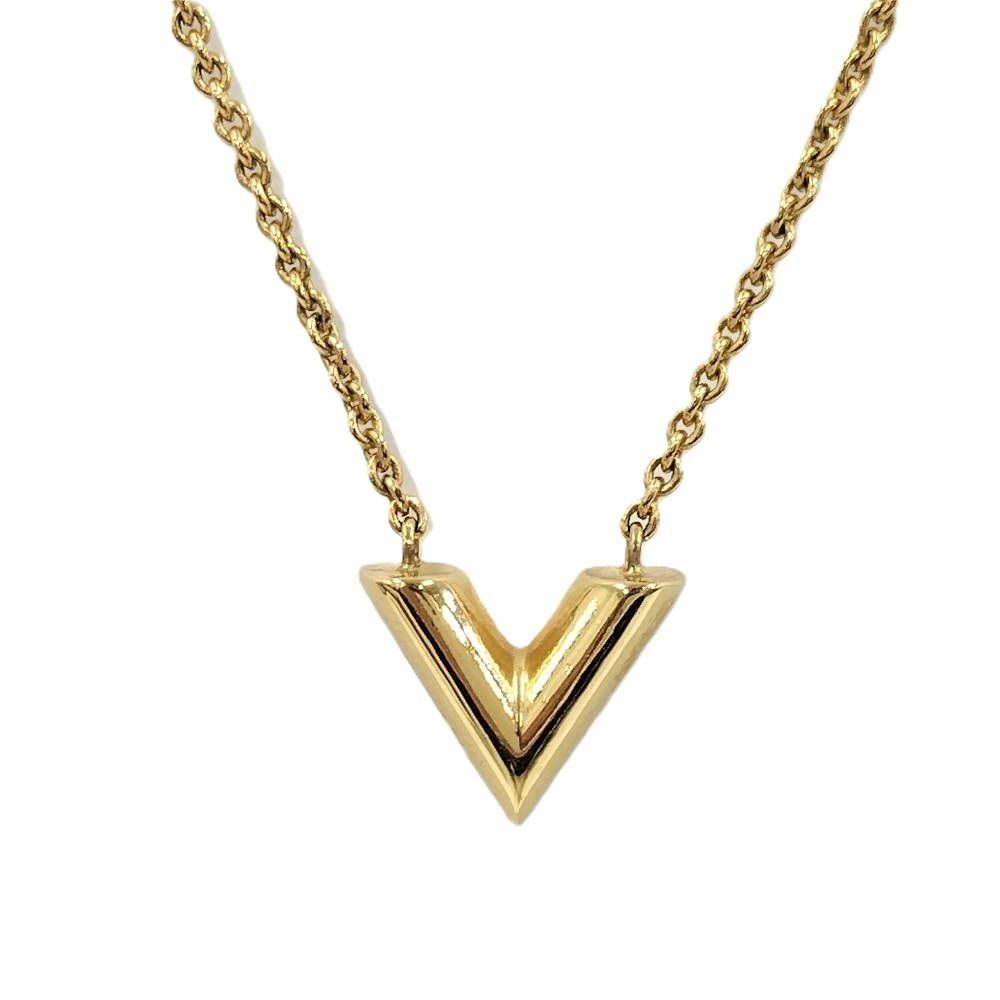 Louis Vuitton Necklace Essential Plated Gold