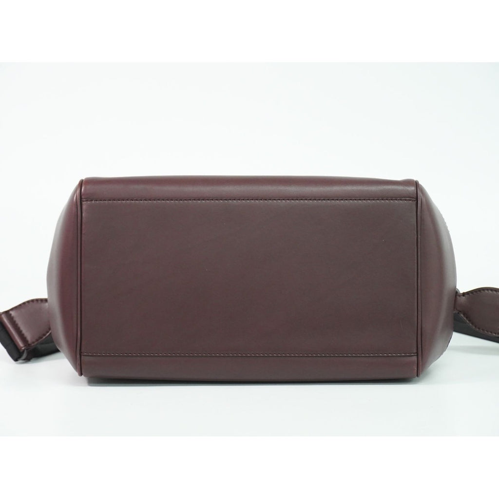 Bottega Veneta Intrecciato 2-Way Shoulder Bag Pochette Leather Bordeaux — view 3