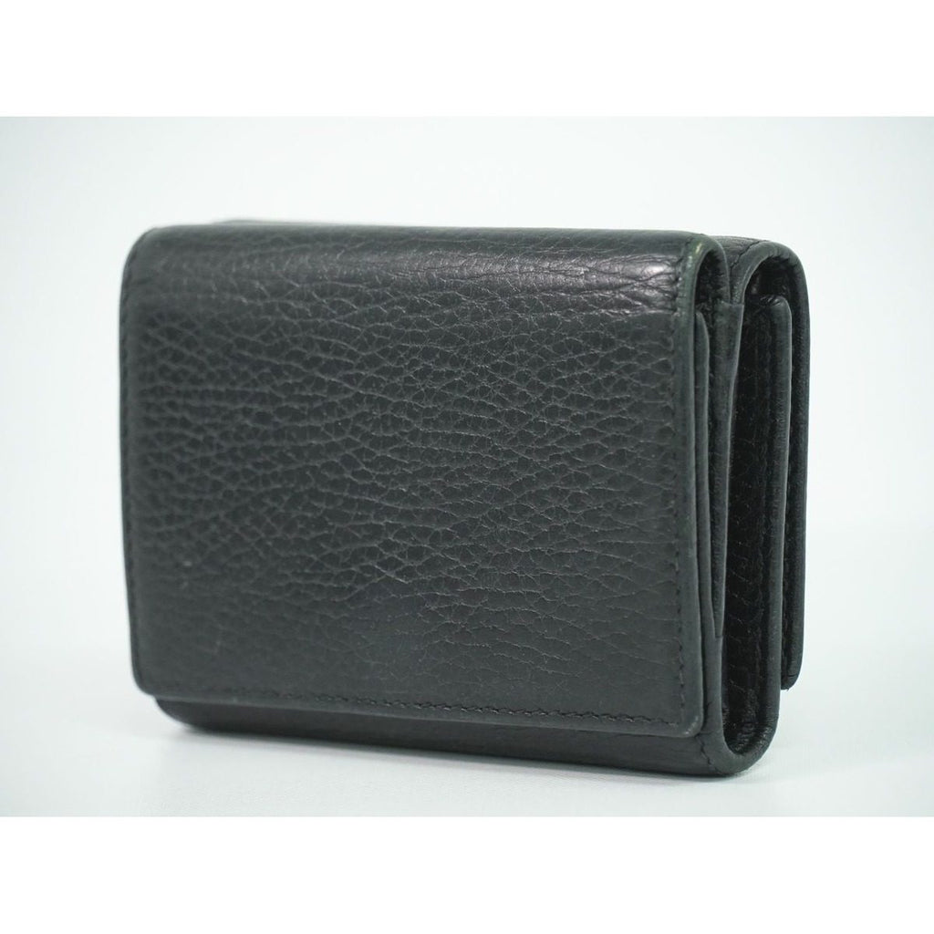 Gucci Petit Marmont Trifold Wallet Compact Leather Black — view 2