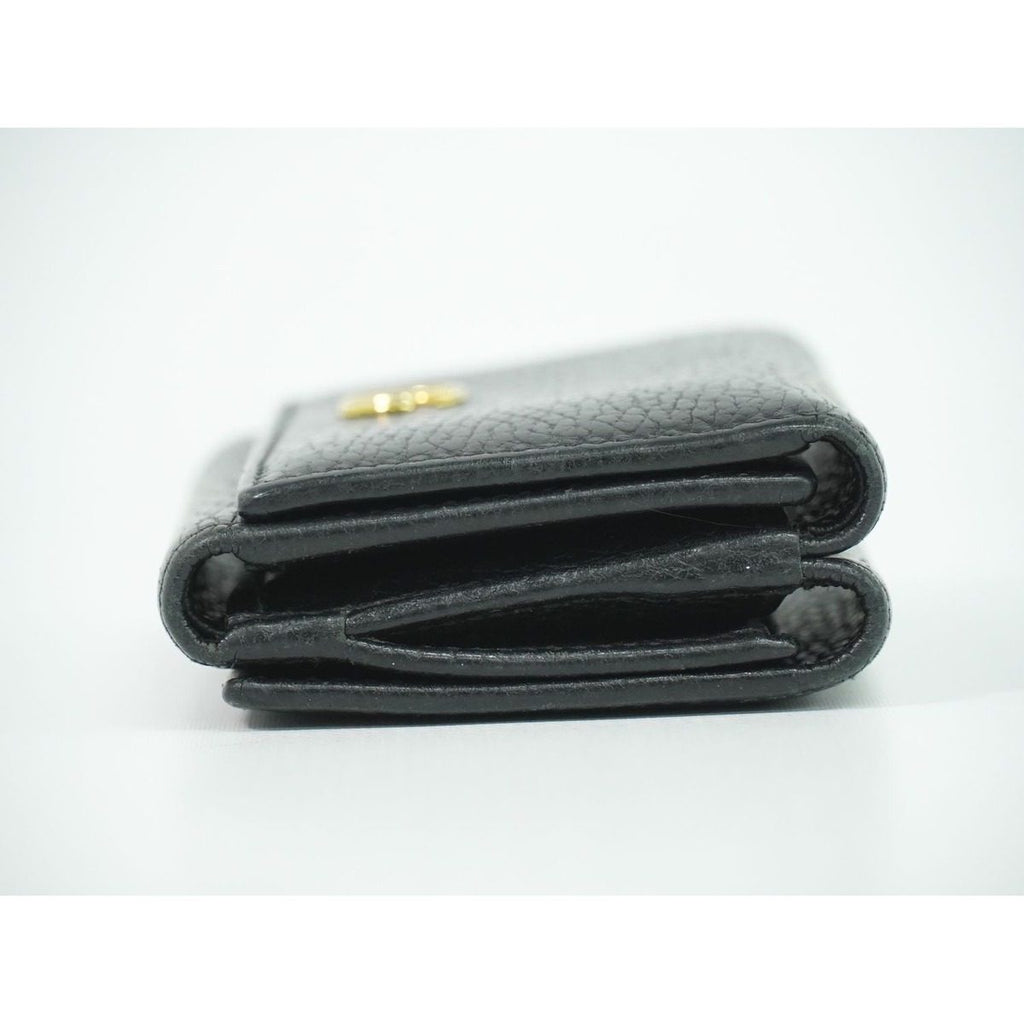 Gucci Petit Marmont Trifold Wallet Compact Leather Black — view 4